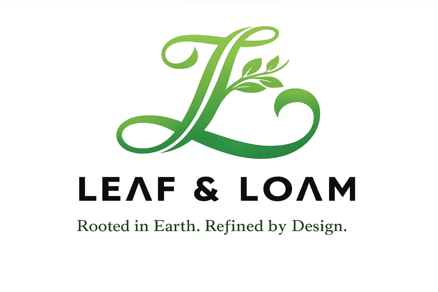 Leaf & Loam Landscaping Logo